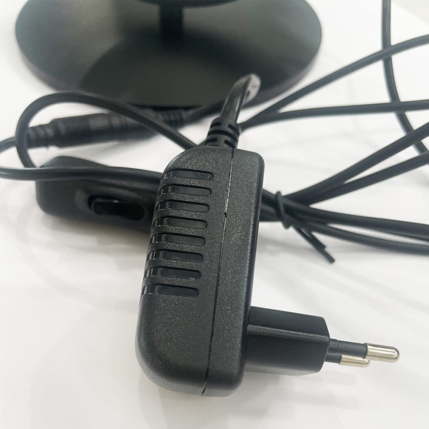 ONLI - Candeeiro de Mesa LED RINGS LED/17W/230V 4000K 37 cm preto