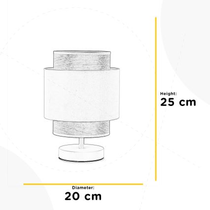 ONLI - Candeeiro de mesa LICIA 1xE27/22W/230V