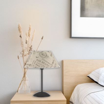 ONLI - Candeeiro de mesa MAIDA 1xE27/15W/230V 38 cm castanho