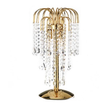 ONLI - Candeeiro de mesa PIOGGIA 2xE14/6W/230V dourado 50 cm