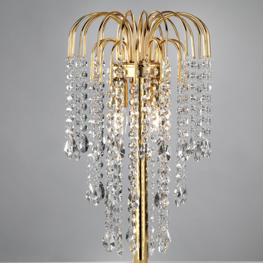 ONLI - Candeeiro de mesa PIOGGIA 2xE14/6W/230V dourado 50 cm