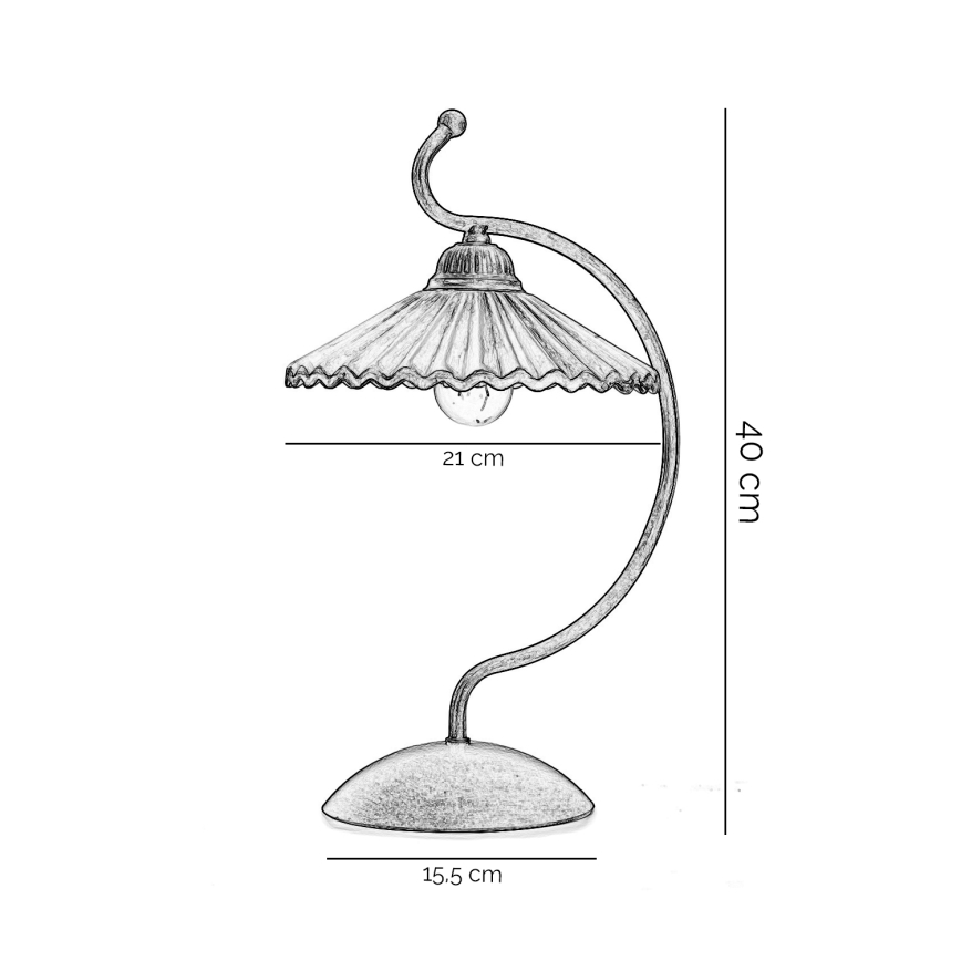 ONLI - Candeeiro de mesa ROSINA 1xE14/6W/230V bronze