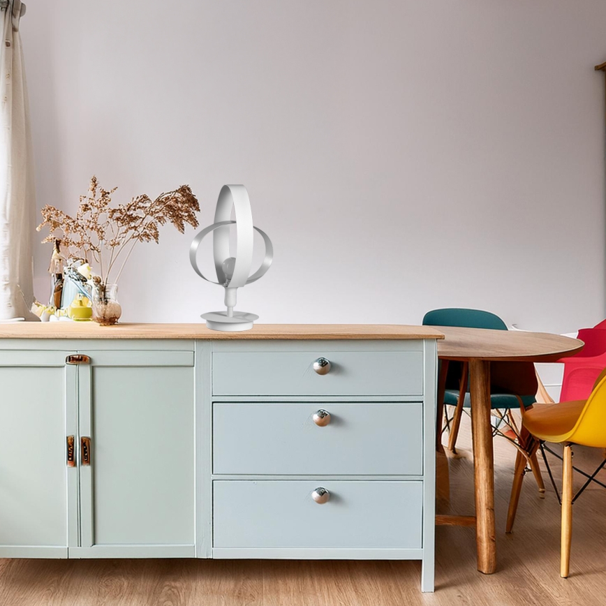 ONLI - Candeeiro de mesa SERENA 1xE14/6W/230V branco 38 cm