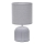 ONLI - Candeeiro de mesa SHELLY 1xE27/22W/230V cinzento 28 cm