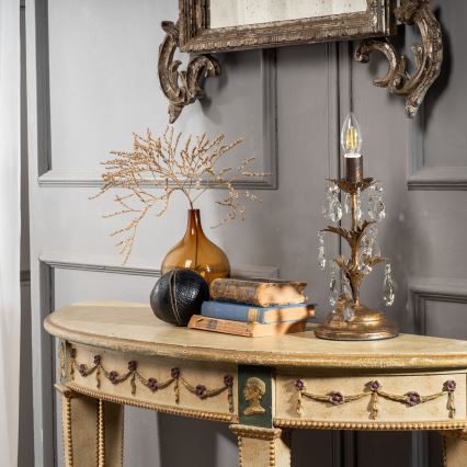 ONLI - Candeeiro de mesa TERESA 1xE14/6W/230V bronze