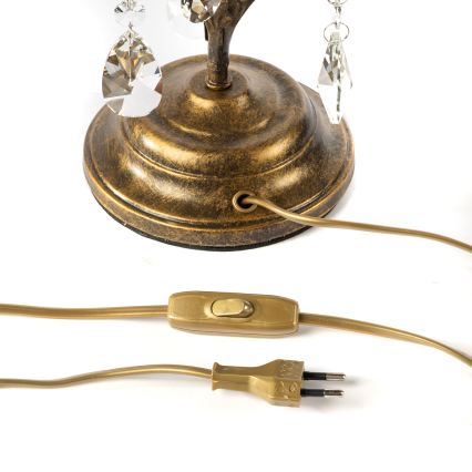 ONLI - Candeeiro de mesa TERESA 1xE14/6W/230V bronze