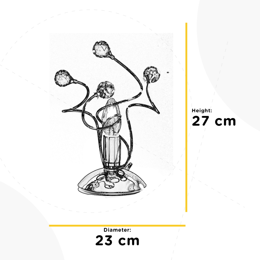 ONLI - Candeeiro de mesa TRILLY 1xE14/6W/230V