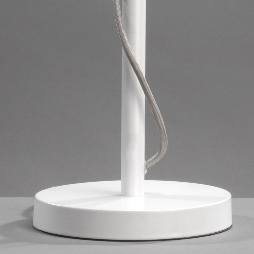 ONLI - Candeeiro de mesa WIRE 1xE27/15W/230V 50 cm cinzento/branco