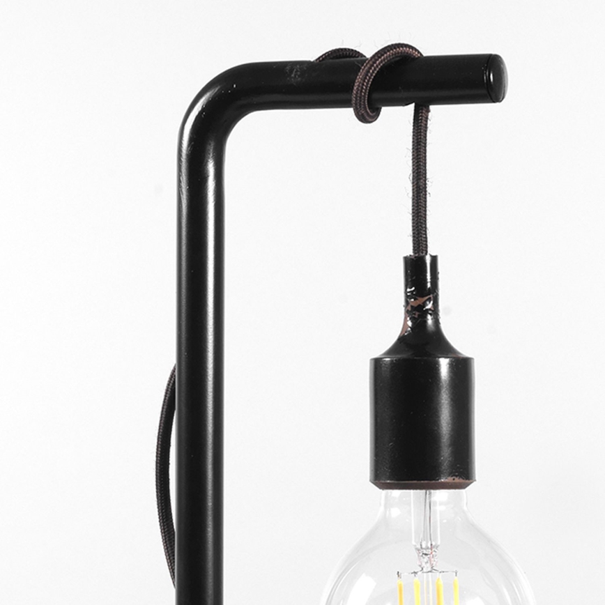 ONLI - Candeeiro de mesa WIRE 1xE27/15W/230V 50 cm preto