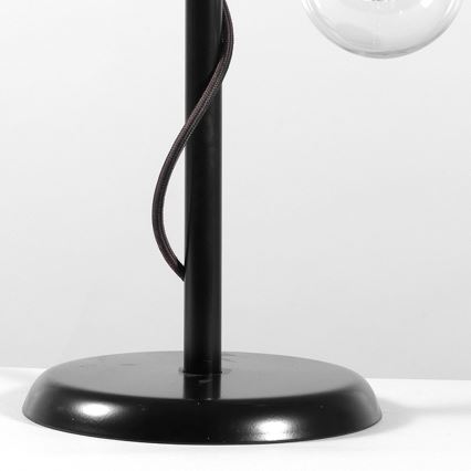 ONLI - Candeeiro de mesa WIRE 1xE27/15W/230V 50 cm preto