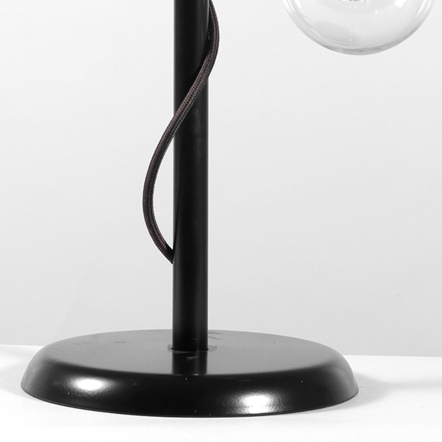 ONLI - Candeeiro de mesa WIRE 1xE27/15W/230V 50 cm preto