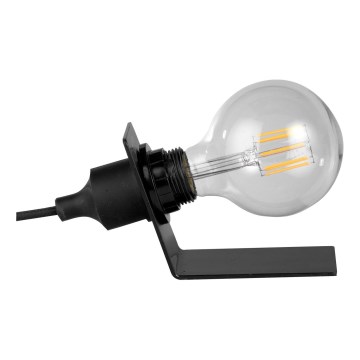 ONLI - Candeeiro de mesa WIRE 1xE27/15W/230V 9 cm preto