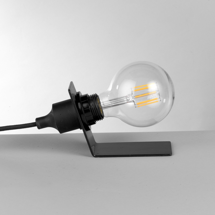 ONLI - Candeeiro de mesa WIRE 1xE27/15W/230V 9 cm preto