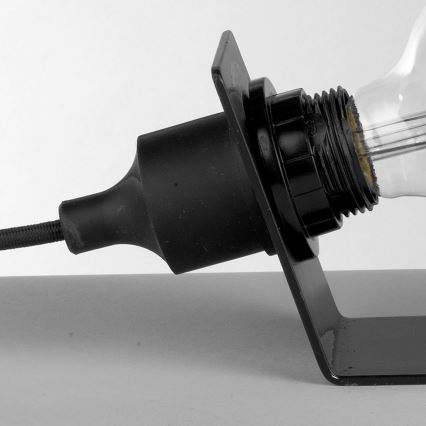 ONLI - Candeeiro de mesa WIRE 1xE27/15W/230V 9 cm preto