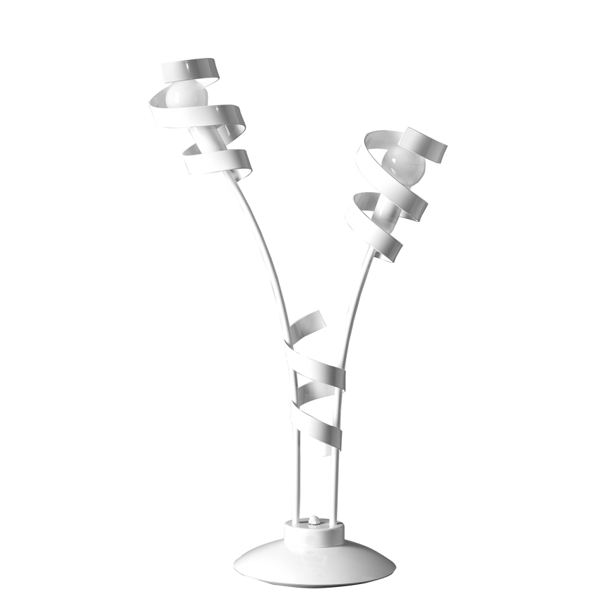 ONLI - Candeeiro de mesa ZOE 2xE14/6W/230V 65 cm branco