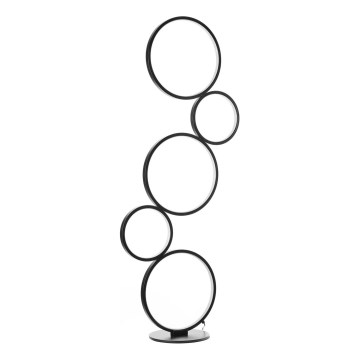 ONLI - Candeeiro de pé LED RINGS LED/58W/230V 4000K preto