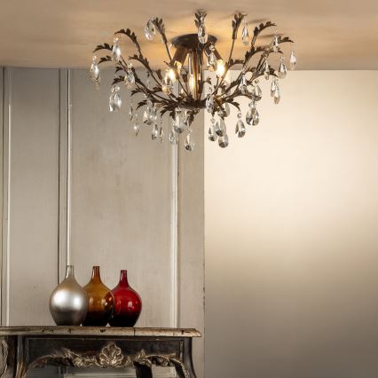 ONLI - Candeeiro de tecto TERESA 3xE14/6W/230V bronze