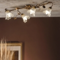 ONLI - Candeeiro de teto ARIANNA 4xE14/6W/230V, acabamento bronze