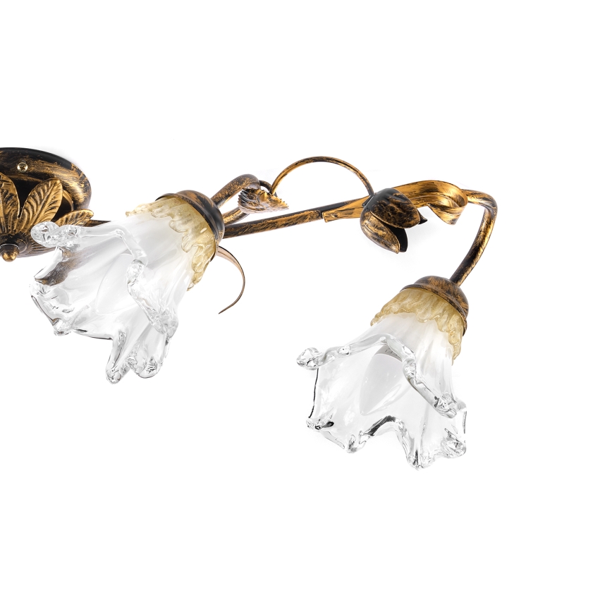 ONLI - Candeeiro de teto ARIANNA 4xE14/6W/230V, acabamento bronze