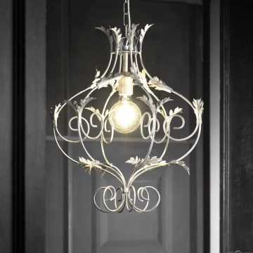 ONLI - Candeeiro de teto em corrente CONTESSA 1xE27/22W/230V pátina