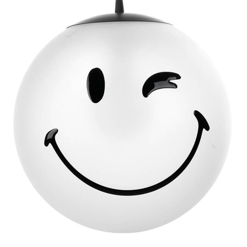 ONLI - Candeeiro infantil suspenso com cabo SMILEY 1xE27/15W/230V branco