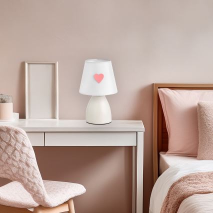 ONLI - Candeeiro infantil TITTA 1xE14/6W/230V 20 cm branco