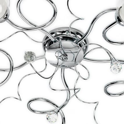 ONLI - Candeeiro integrado WENDY 5xE14/6W/230V cromado brilhante