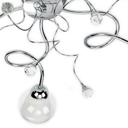 ONLI - Candeeiro integrado WENDY 5xE14/6W/230V cromado brilhante