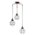 ONLI - Candeeiro suspenso ARANHA 3xE27/15W/230V preto/castanho