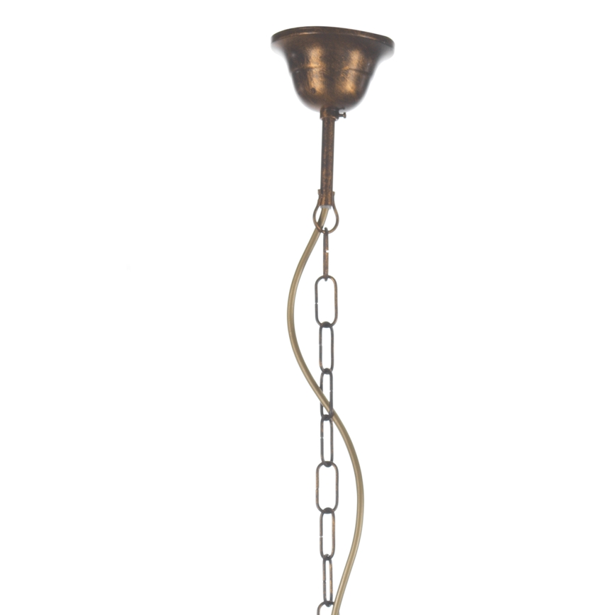 ONLI - Candeeiro suspenso CANDELA 5xE14/6W/230V bronze
