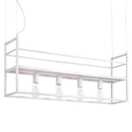ONLI - Candeeiro suspenso com prateleira JEFFER 4xE27/22W/230V branco
