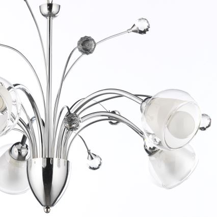 ONLI - Candeeiro suspenso DIAMANTE 5xE14/6W/230V