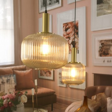 ONLI - Candeeiro suspenso DOROTY 1xE27/22W/230V diâmetro 20 cm