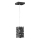ONLI - Candeeiro suspenso FORESTA 1xE27/15W/230V preto