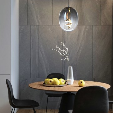 ONLI - Candeeiro suspenso LED LILLY LED/12W/230V 4000K preto