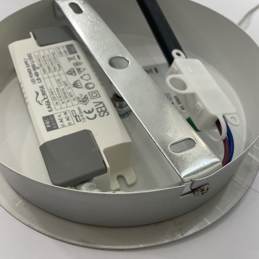 ONLI - Candeeiro suspenso LED LOOP LED/40W/230V 4000K cromado brilhante