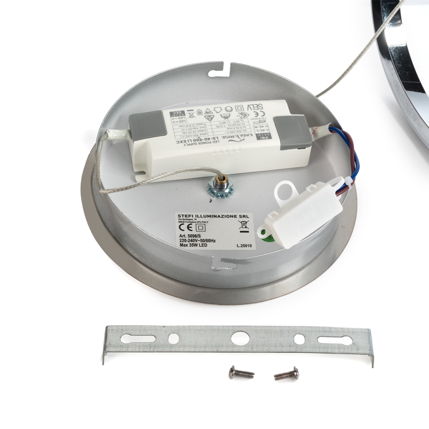 ONLI - Candeeiro suspenso LED LOOP LED/40W/230V 4000K cromado brilhante