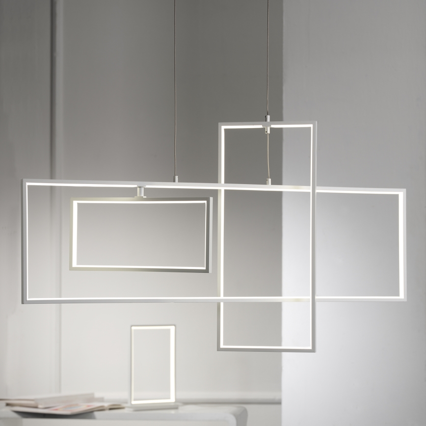 ONLI - Candeeiro suspenso LED SQUID LED/60W/230V 4000K branco