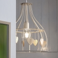 ONLI - Candeeiro suspenso LEONILDE 1xE27/15W/230V bege