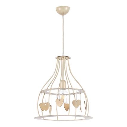 ONLI - Candeeiro suspenso LEONILDE 1xE27/15W/230V bege