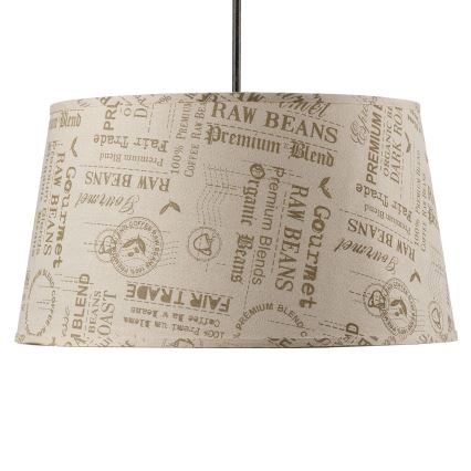 ONLI - Candeeiro suspenso MAIDA 1xE27/15W/230V diâmetro 50 cm castanho