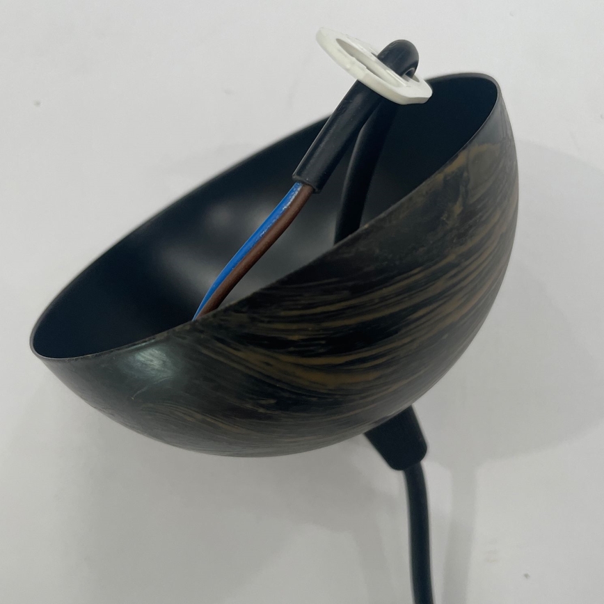 ONLI - Candeeiro suspenso MAIDA 1xE27/15W/230V diâmetro 50 cm castanho