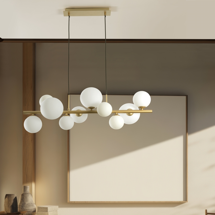 ONLI - Candeeiro suspenso PALOMA 10xG9/10W/230V dourado