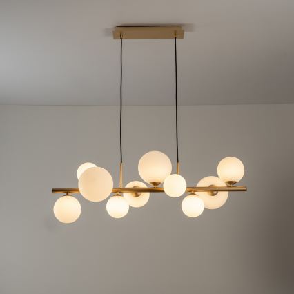 ONLI - Candeeiro suspenso PALOMA 10xG9/10W/230V dourado