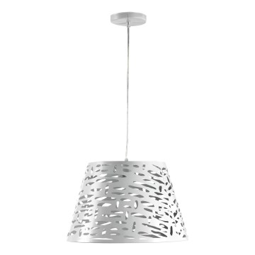 ONLI - Candeeiro suspenso RICKY 1xE27/15W/230V diâmetro 40 cm branco