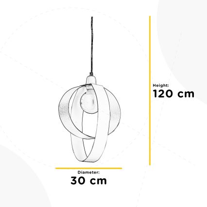 ONLI - Candeeiro suspenso SERENA 1xE27/22W/230V branco