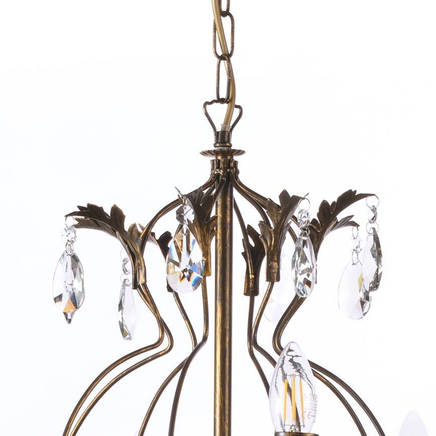 ONLI - Candeeiro suspenso TERESA 8xE14/6W/230V bronze