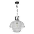 ONLI - Candeeiro suspenso ZAIR 1xE27/22W/230V preto/prateado