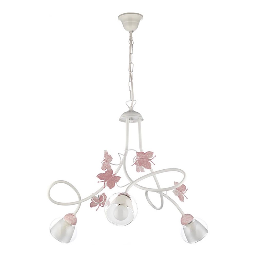ONLI - Candelabro de criança BUTTERFLY 3xE14/6W/230V