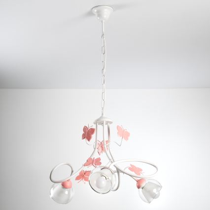 ONLI - Candelabro de criança BUTTERFLY 3xE14/6W/230V